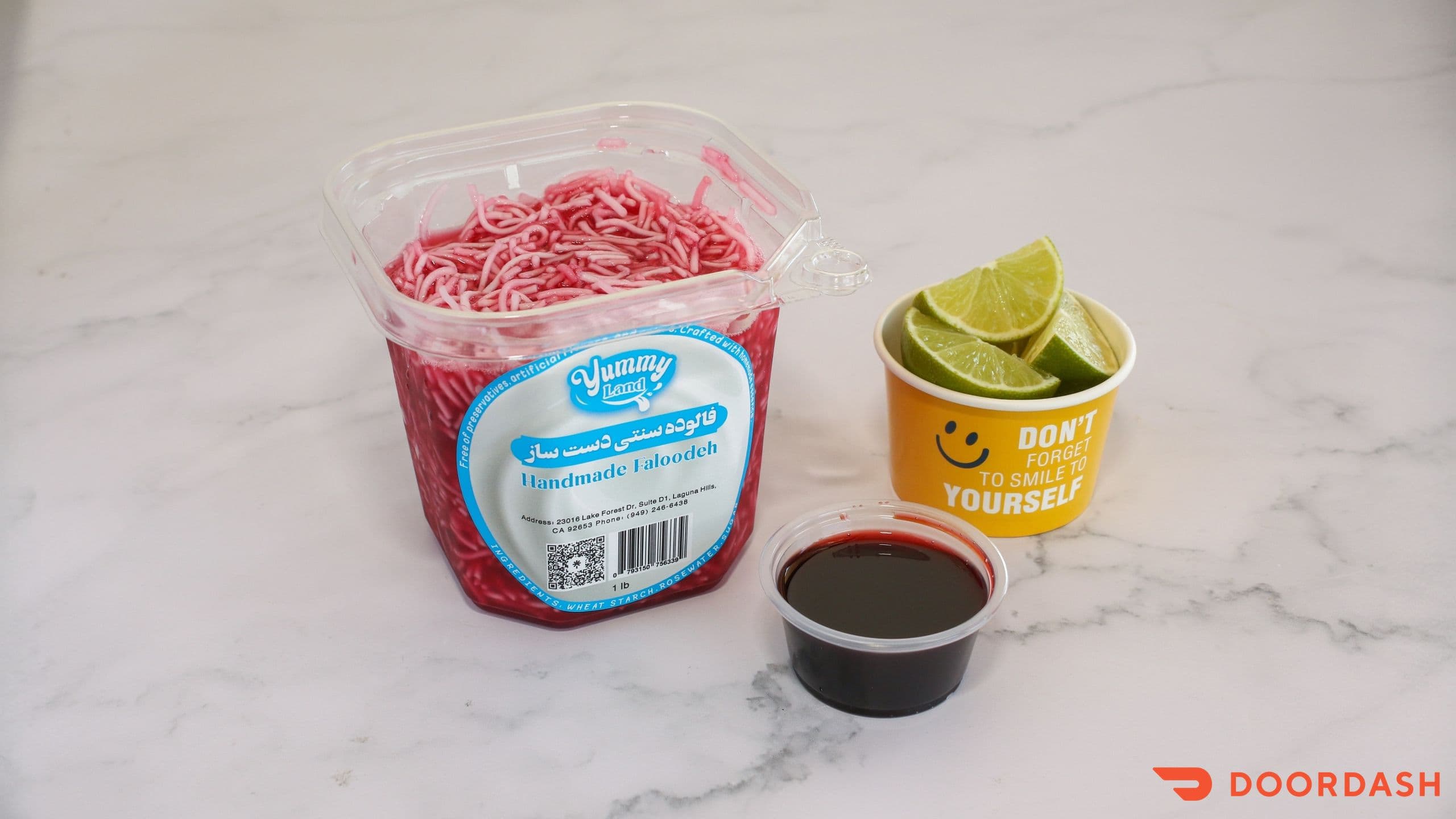 Sour cherry faloodeh dessert